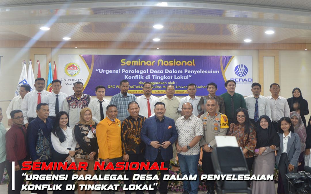 Otto Hasibuan Hadiri Seminar Nasional di UNA, Bahas Peran Paralegal dalam Penyelesaian Konflik