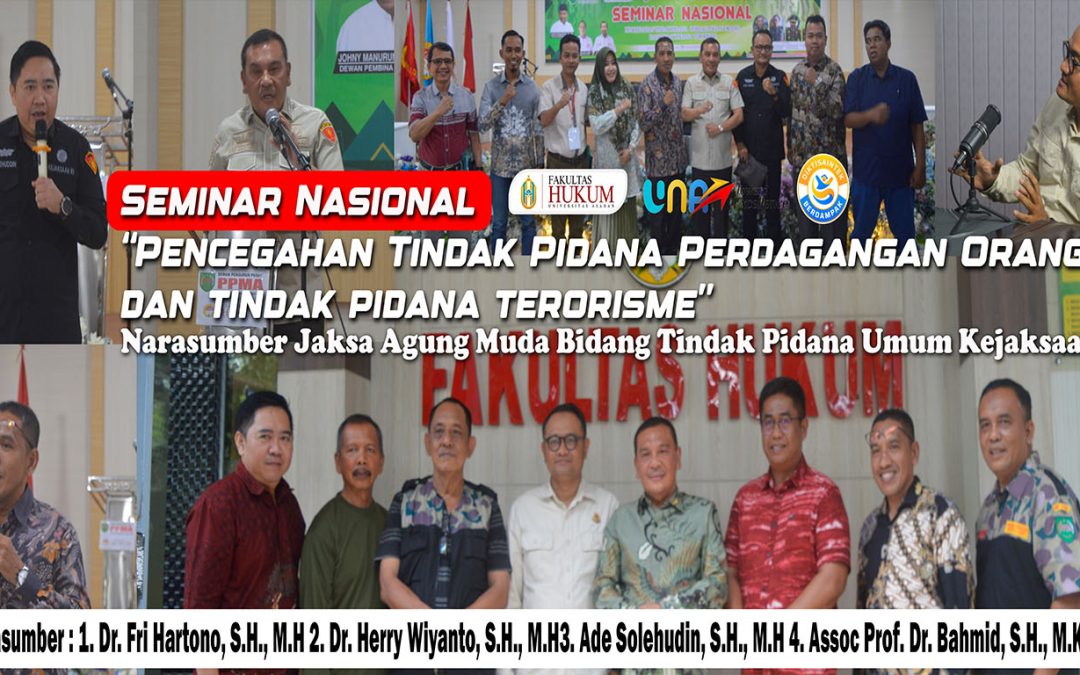 Bahas Pencegahan Perdagangan Orang dan Terorisme, Fakultas Hukum Universitas Asahan Hadirkan Empat Pakar Hukum
